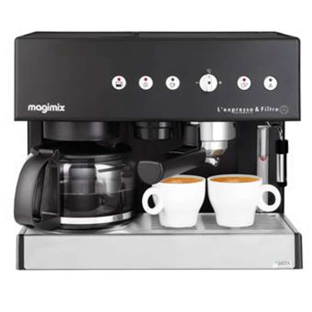 strottenhoofd Onderzoek Remmen Chef99 | Magimix Koffiezetapparaat Espresso & Filter Combinatie Zwart