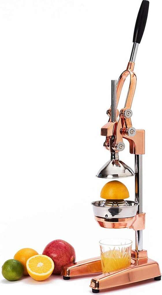 Commerciële handmatige sapcentrifuge, roestvrijstalen kalkpers pers standaard huishoudelijke benodigdheden, 9.8x7.9x19.3 inch
